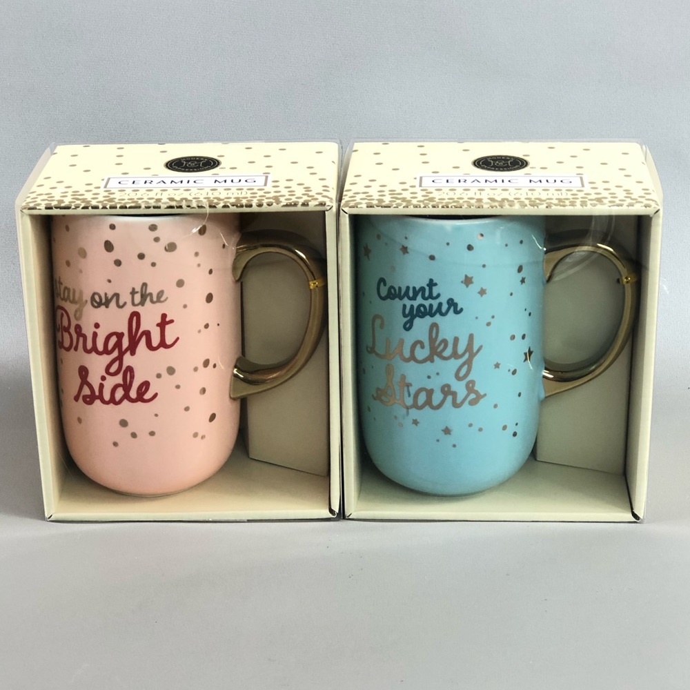 Modern Expressions Ceramic Mug Set of 2